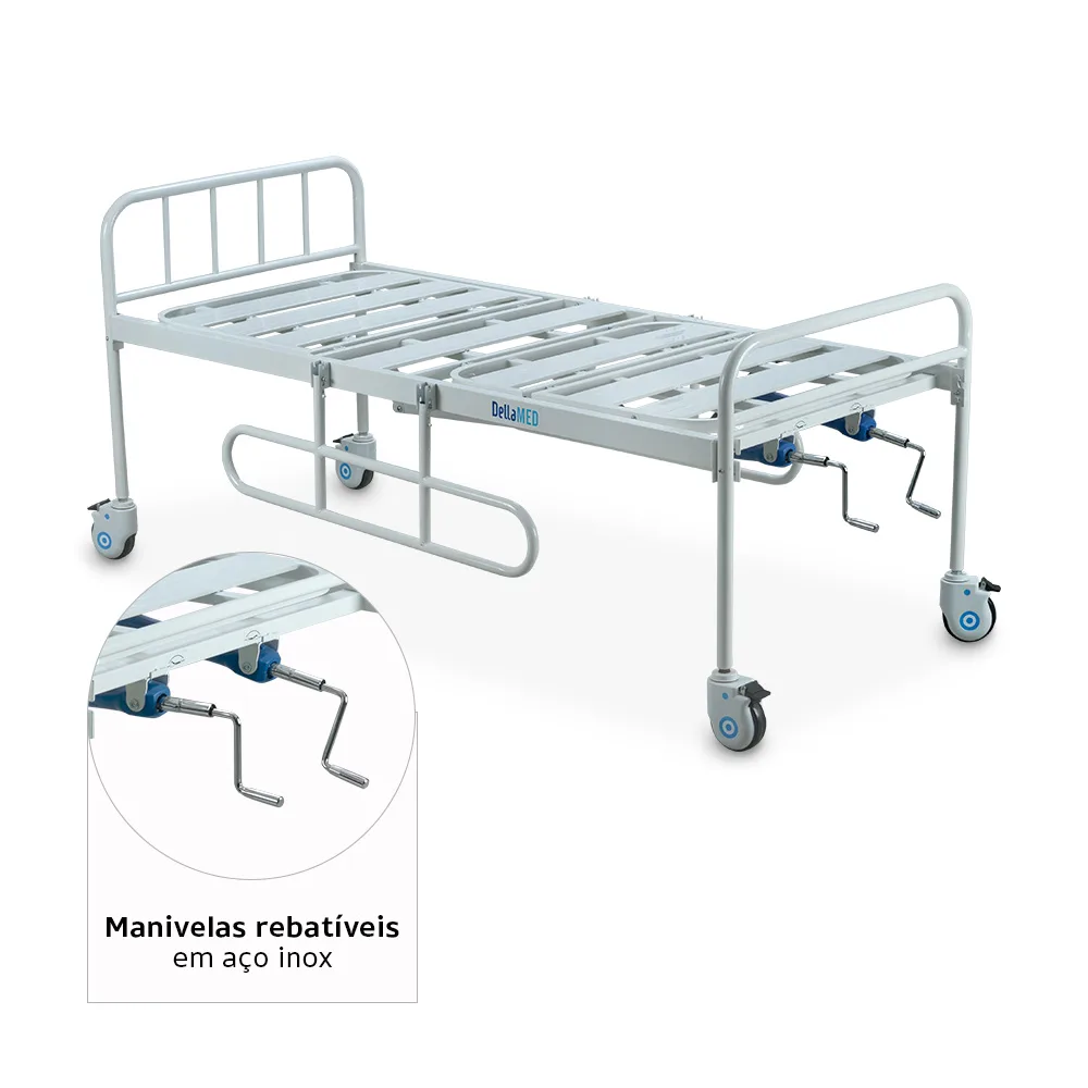 Cama hospitalar manual 2 manivelas - Imagem 2