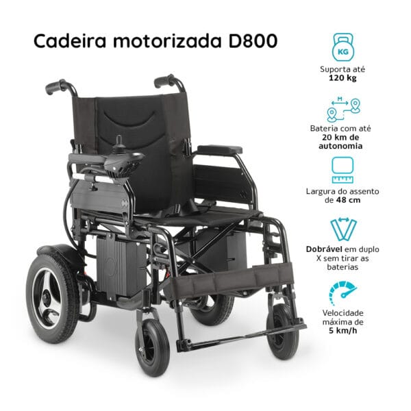 Cadeira de rodas motorizada D800 - Imagem 2