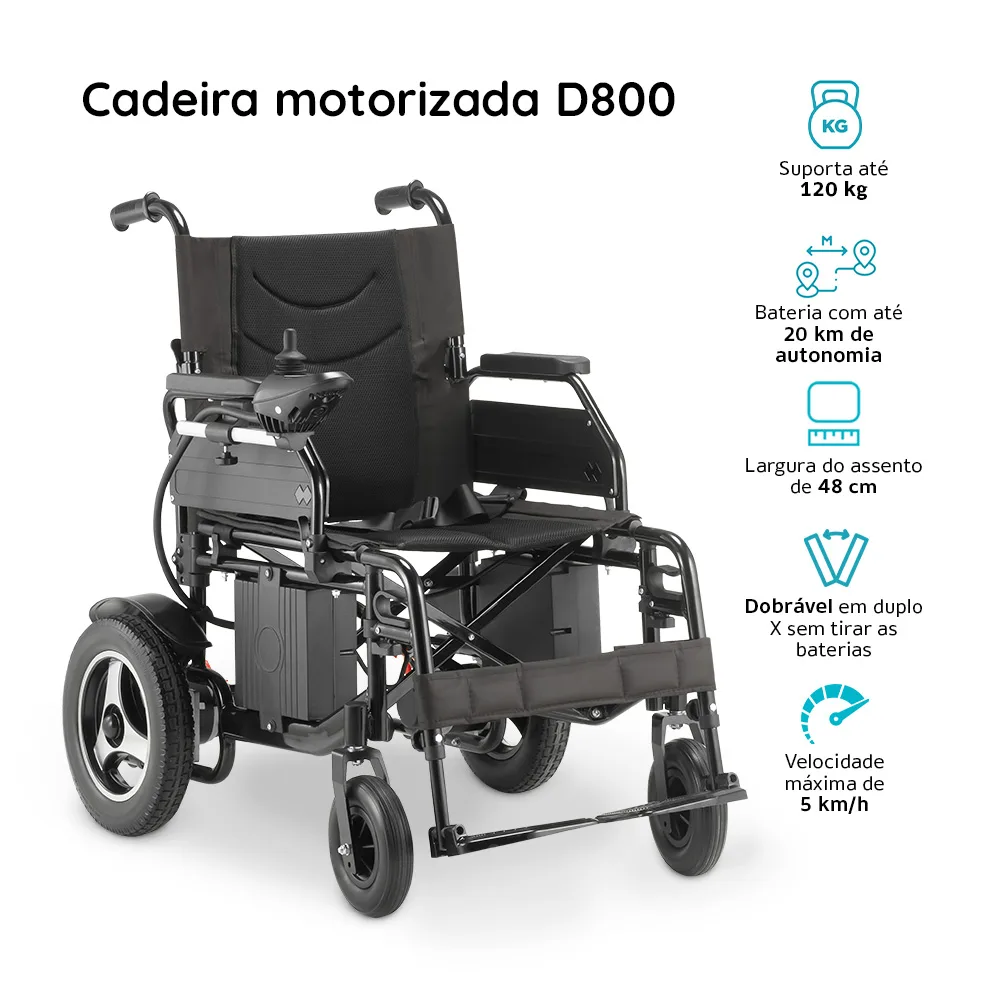 Cadeira de rodas motorizada D800 - Imagem 2